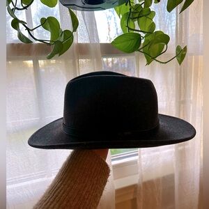 Vintage Pendleton small-med charcoal grey fedora explorer wool hat AB202-71035